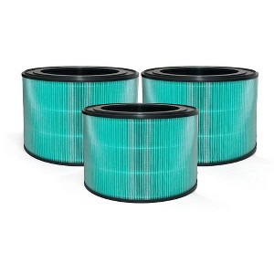 Nispira True HEPA Activated Carbon Filter Replacement For Air Purifier LG PuriCare 360 AS330DWR0, Part AAFTDT301 (NOT For Aero Tower Model), 3 Packs - 1 of 4