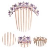 Unique Bargains Women's Butterfly Rhinestones Side Comb 1 Pc - 3 of 4