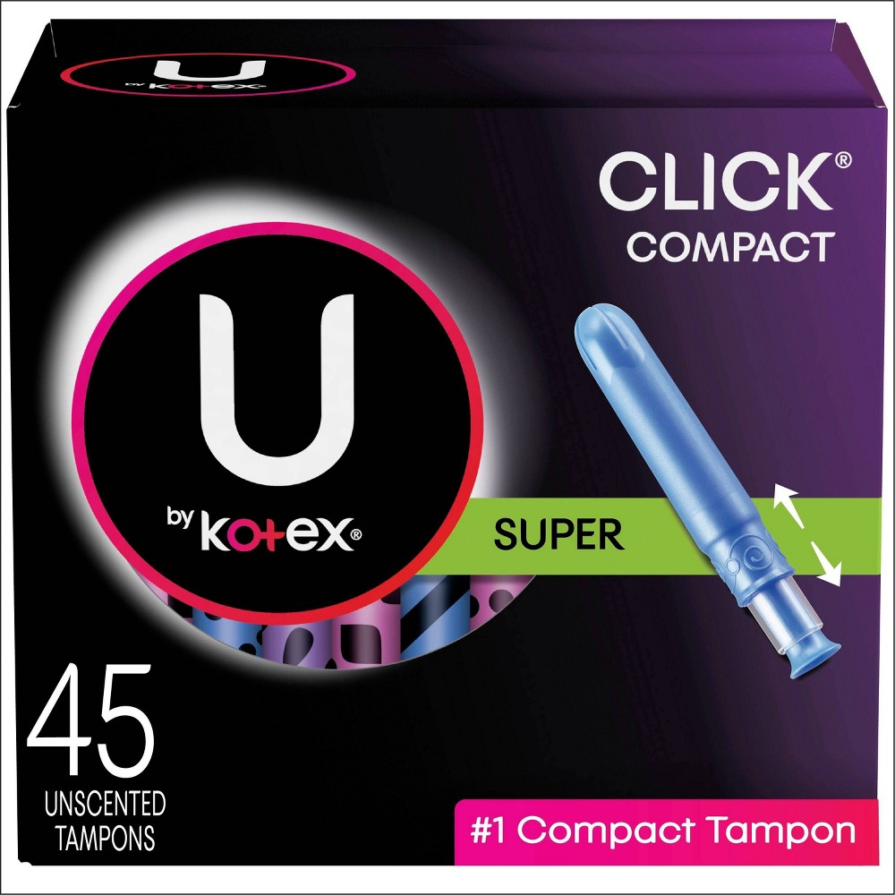 UPC 036000376975 product image for U By Kotex Click Tampons - Super Absorbency - Plastic - 45ct | upcitemdb.com