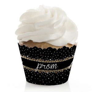 Big Dot of Happiness Prom - Prom Night Party Decorations - Party Cupcake Wrappers - Set of 12 - 1 of 4