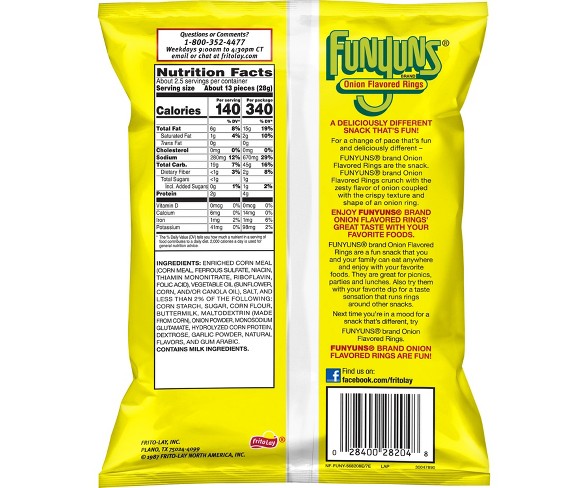 Funyuns Onion Flavored Rings - 2.63oz