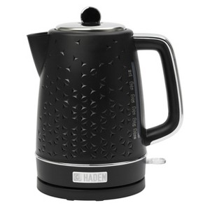 Starbeck 1.7 Liter (7 Cup) Cordless Electric Kettle with Auto Shut-Off Black: Haden BPA-Free Stainless Steel Water Kettle - 1 of 4