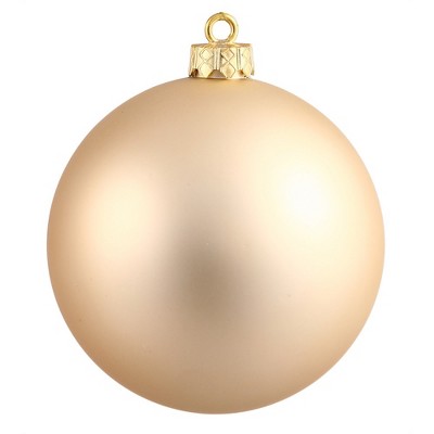 Vickerman 2.75" Matte Drilled Shatterproof Christmas Ball Ornament - Gold