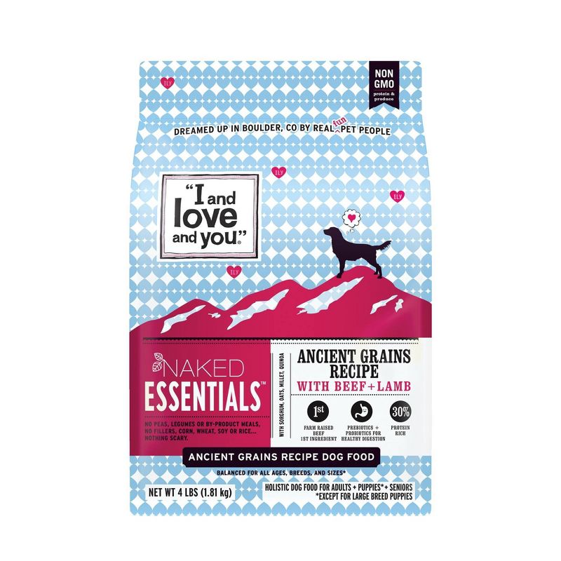I and Love and You Naked Essentials Ancient Grains with Beef &#38; Lamb Holistic Dry Dog Food - 4lbs, 1 of 13
