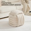 NicBex Chenille Modern Knot Design Ottoman,Makeup Stool Footstool,Ottoman Bench for Living Room,Bedroom,Entryway - 2 of 4