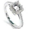 Pompeii3 1/3ct Diamond Halo 14K White Gold Engagement Ring Setting - 2 of 4