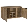 Coaster Jamestown Farmhouse 2 Door Sideboard with Wine Storage Mango Brown - 3 of 4