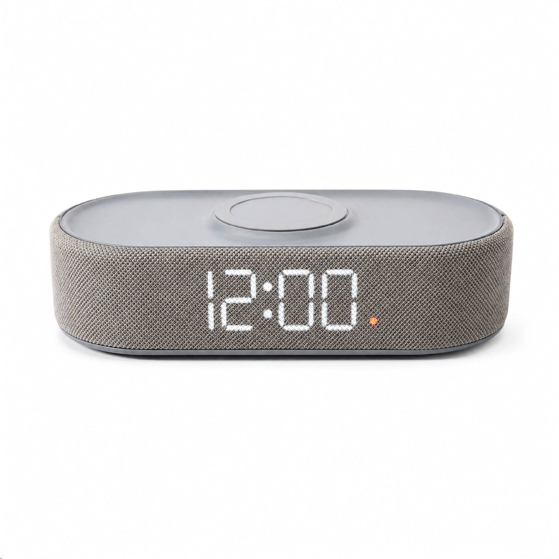Power Tray Alarm Table Clock Gray - Capello
