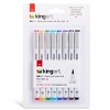 KINGART Inkline™ Large Tip Pens 8 Colors - 4 of 4