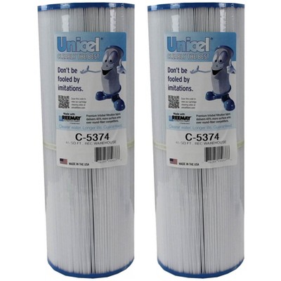 2) Unicel C-5374 Spa Replacement Cartridge Filters 65 Sq Ft Rec Warehouse S2/G2