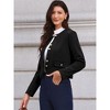 INSPIRE CHIC Women's Crew Neck Long Sleeves Button Down Vintage Jackets - 4 of 4
