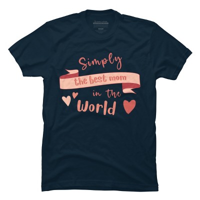Men's Design By Humans Mother's Day Simply the Best Mom Banner By BoogieCreates T-Shirt