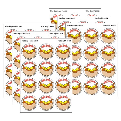 TREND Hot Dog!/Hot Dog Scent Retro Scratch 'n Sniff Stinky Stickers®, 24 Per Pack, 6 Packs