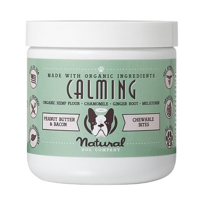 Natural Dog Company Calming Vitamin Chews - Bacon & Peanut Butter