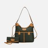 MKF Collection Harper Nylon Shoulder Hobo Bag with Matching Wallet by Mia K - 2 of 4
