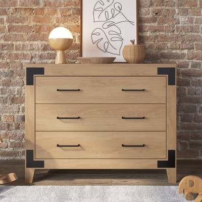 Child Craft Lucas Crib and Dresser Nursery Set, 2-Piece, Includes 4-in-1 Convertible Crib and 3-Drawer Dresser