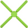 Itopfox 5 Pack Thick Silicone Trivets for Hot Dishes, Eco-Friendly Foldable Trivets for Hot Pots & Pans Space-Saving Kitchen Accessories, Multi-Color - 3 of 4