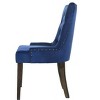 Lyngins Set of 2 Luxury Tufted Dining Chair with Nailhead Trim & Compact Legs, Velvet Upholstered Kitchen Chair, Side Chair for Dining Room - 4 of 4