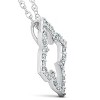 Pompeii3 1/3 Ct Diamond Floral Designer Pendant 14k White Gold - 2 of 4