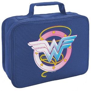 Wonder Woman Pastel Logo Insulated Soft Sided Lunch Box - 1 of 4