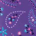 petal purple floral paisley