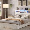 GTCLIGHTING Floor Lamps for Living Room,3-Way Dimmable Standing Lamps with White Linen Shade,60" Vintage Tall Pole Light for Reading, Bedroom - 4 of 4