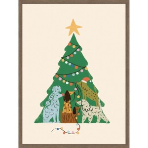 Amanti Art Dogmas by Aislinn Simmonds Duchess Plum Canvas Art Framed - 1 of 4