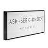 Stupell Industries Ask Seek Knock Minimal Scripture, 30" x 13" - 3 of 4