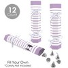 Big Dot of Happiness Purple Stripes - No Snap Simple Party Table Favors - DIY Cracker Boxes - Set of 12 - 3 of 4