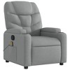 vidaXL Massage Recliner Chair Wingback Reclining Armchair for Elderly Fabric - 3 of 4