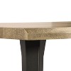 Homy Casa Modern Dining Table with Black Metal Legs for Kitchen and Dining Room - 4 of 4