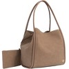 Joan & David Double Handle Faux Suede Tote - 2 of 4