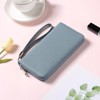 Clotth Womens RFID Blocking Wallet - Large Capacity PU Leather Zip Around Clutch with Detachable Wristlet, Easy to Use for Daily & Travel - 2 of 4