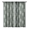 CoastL Studio Pine Trees Olive Single Panel Sheer Window Curtain - Deny Designs - image 3 of 4