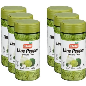 Badia Seasoning Lime Pepper - Pack of 6 - 6.5 oz - 1 of 4