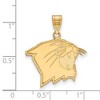 Black Bow Jewelry 10k Yellow Gold Northwestern Wildcats NCAA Large Pendant - 2 of 3