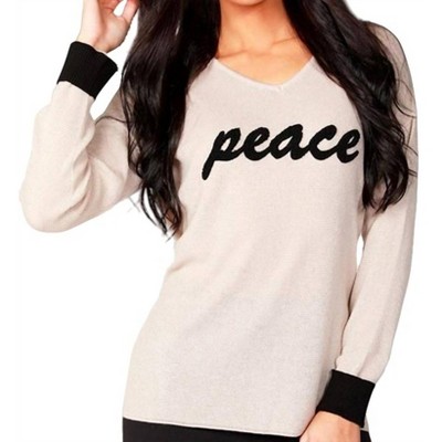 Women's Peace V-Neck Top - ANGEL