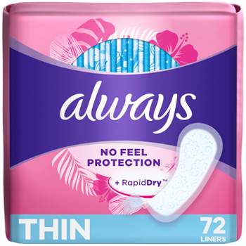 Always Dailies Thin Unscented Panty Liners