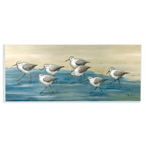 Stupell Industries Sandpiper Bird Flock Beach Shoreline Wall Plaque Art - 1 of 4