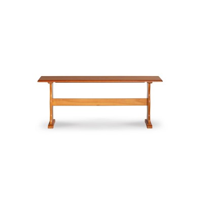 Honey Pine Finish 47'' Traditional Kitchen Nook Bench