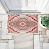Stupell Industries Terracotta Dreams Pink Boho Printed Outdoor Door Mat, design by Corinne Lent, 18"x30" - 4 of 4