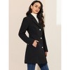 INSPIRE CHIC Women's Single Breasted Notched Lapel Long Winter Coats - 4 of 4