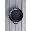 Attop 12 Inch Pre-Seasoned Cast Iron Skillet - Dual Assist Handles - Black - 4 of 4