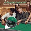 EROMMY 72" Oval 8-Player Poker Table Foldable, Ready To Use Card Table With Cup Holders - 4 of 4