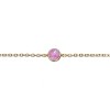 Guili 14K Gold Plated Adjustable Bracelet with Pink Opal Cubic Zirconia Offers a Soft, Feminine Glow and Comfortable Fit for Elegant Daily Wear - 2 of 2