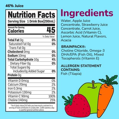 Brainiac Kids Super Fruit Punch Juice Drink 8 pk/6.75 fl oz Boxes