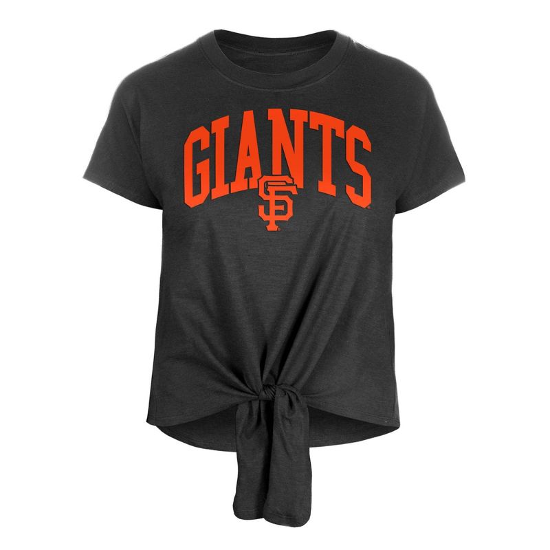 MLB San Francisco Giants Women&#39;s Front Knot T-Shirt, 1 of 7