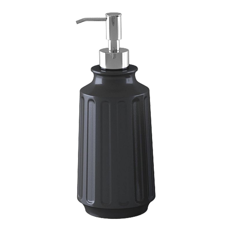 Metal Black Rust Resistant Refillable Liquid Soap Dispenser - Nu Steel, 1 of 6