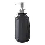 Metal Black Rust Resistant Refillable Liquid Soap Dispenser - Nu Steel