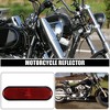Unique Bargains M6x1.0 Rectangular Screw Mount Warning Reflector Red 4 Pcs - 2 of 4